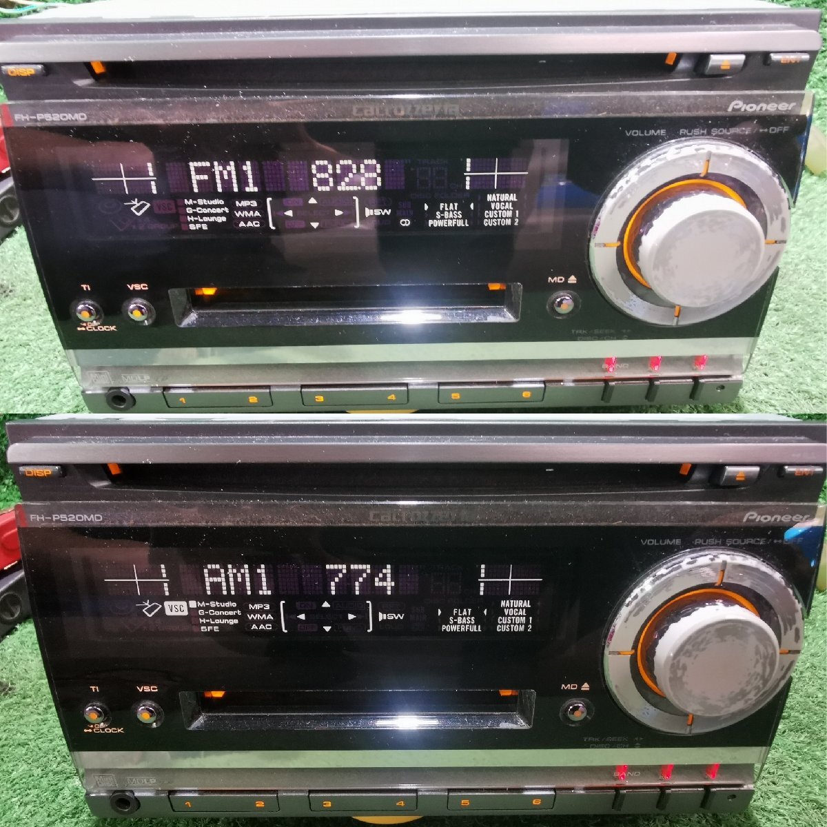 ☆☆carrozzeria カロッツェリア FH-P520MD ラジオ CD MD AUX ダイハツ純正オプション_画像2