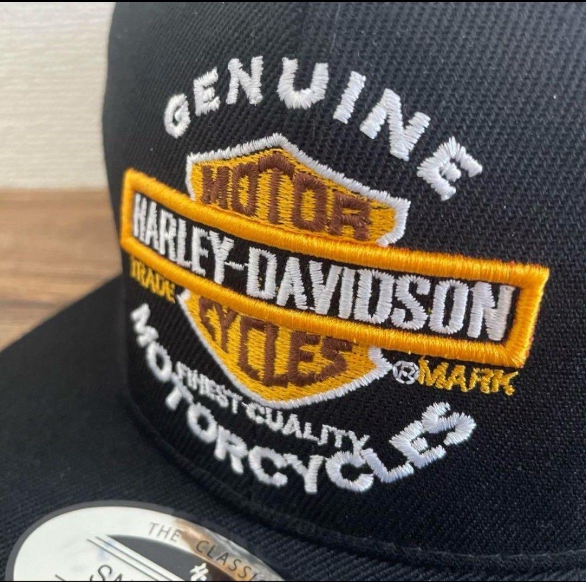 Harley- Davidson  ハーレー  ブラック 黒  キャップ  帽子 メンズ バイク  新品  送料無料