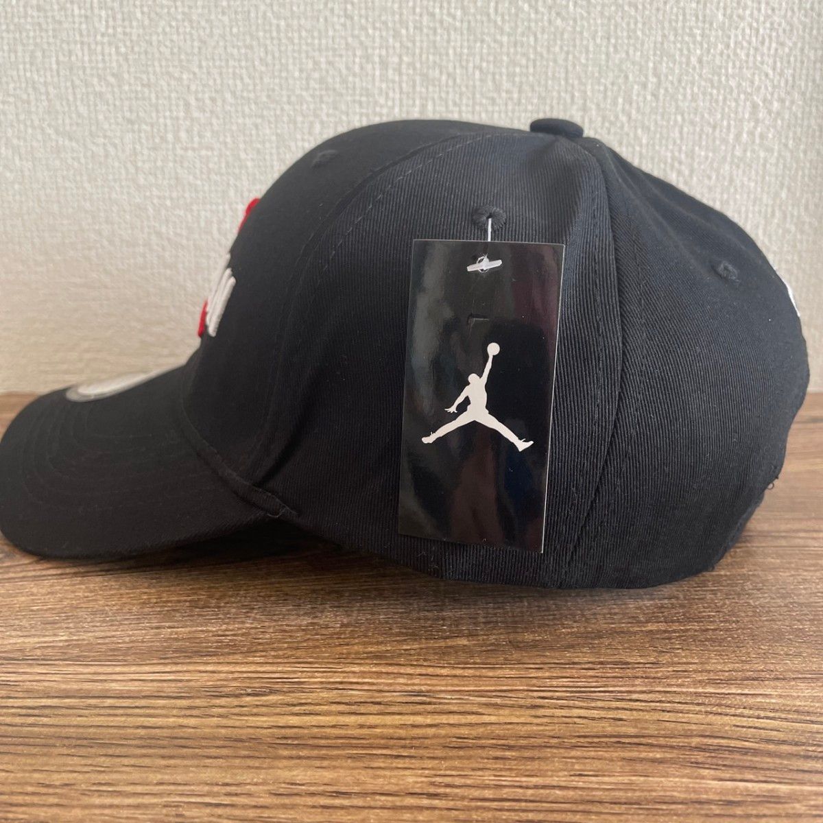   CAP キャップ  JORDAN ロゴ ブラック 黒 スポーツ観戦 バスケ  メンズ  新品 送料無料