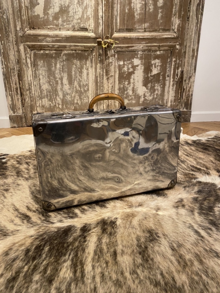 22 England duralumin case [3. set ] antique Vintage case trunk rare collector genuine article box travel case bc33