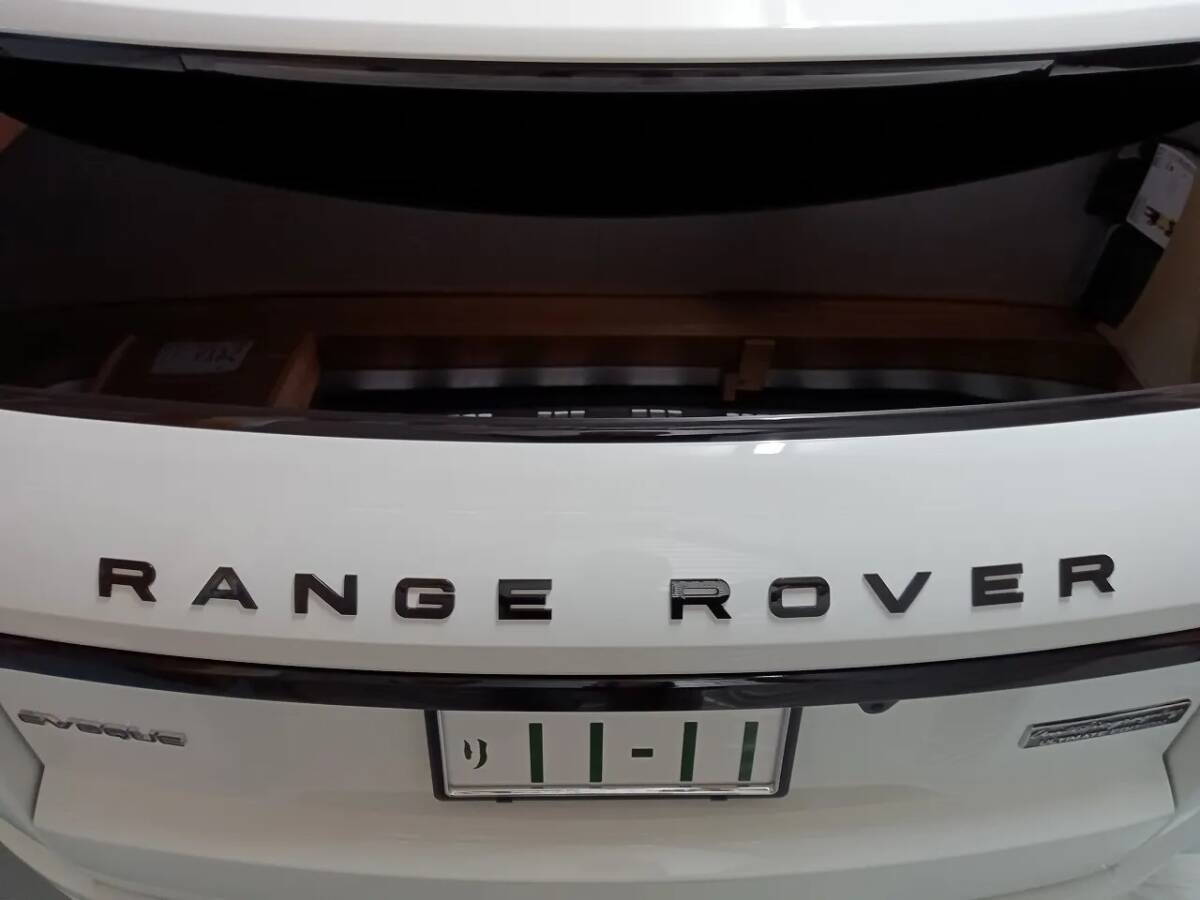 グロスブラック 2セット RANGE ROVER エンブレム レンジローバーイヴォーク Evoque フロント リア トリム カスタム 純正仕様の画像7