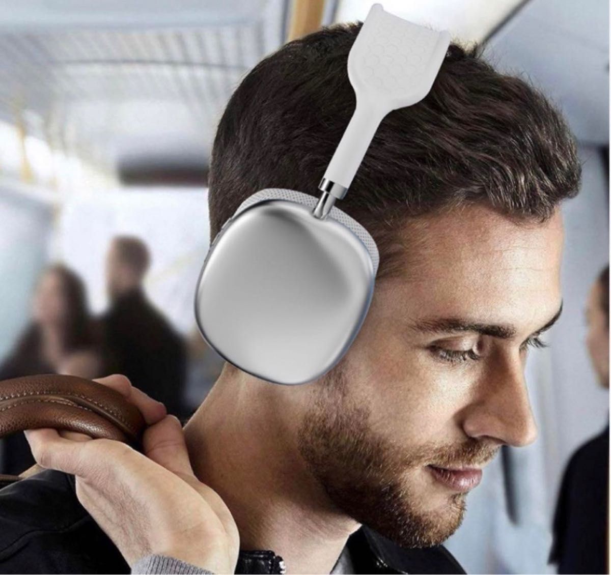 大人気！新品　Bluetooth ヘッドフォン　ワイヤレスヘッドフォン　互換品　高音質　シルバー　ブラック