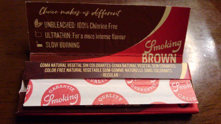 smo- King Brown hand winding cigarettes paper 50 piece rose free shipping 