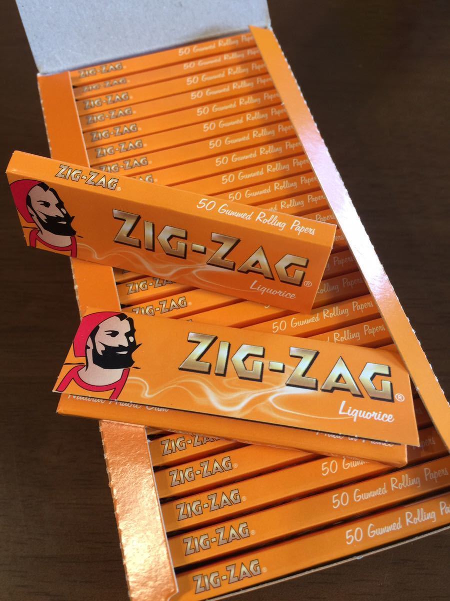 ジグザグ zigzag 手巻き タバコ ペーパー リコリス バラ 50個入り 送料無料！！の画像1