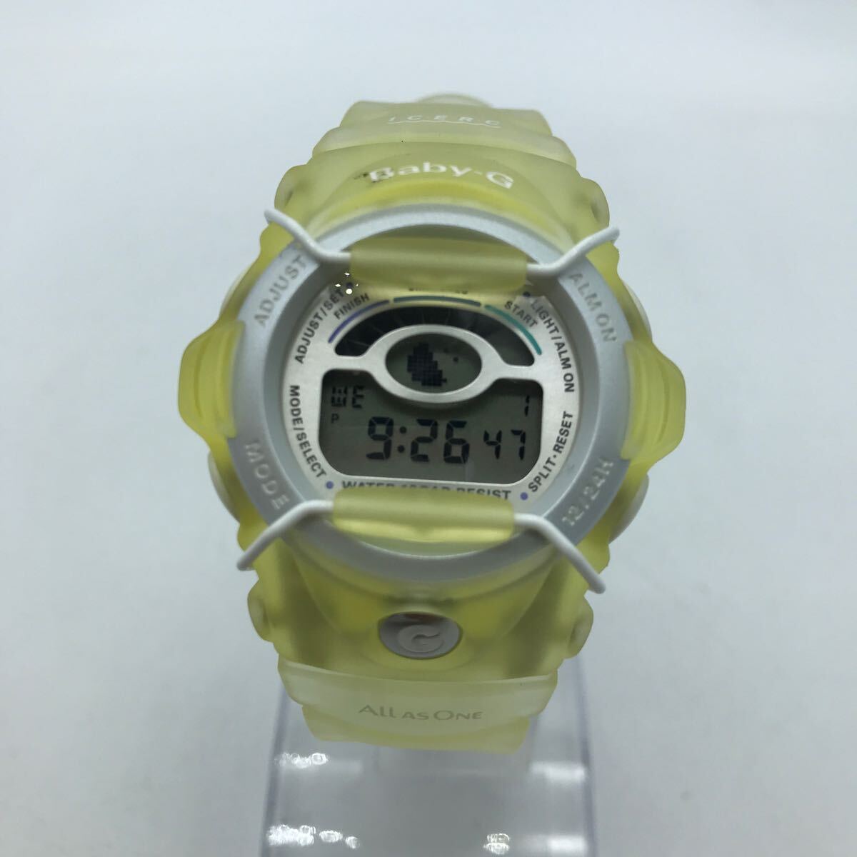 CASIO/カシオ G-Shock Baby-G イルクジ 1999 BG-400K 腕時計 スケルトン イエロー系_画像1