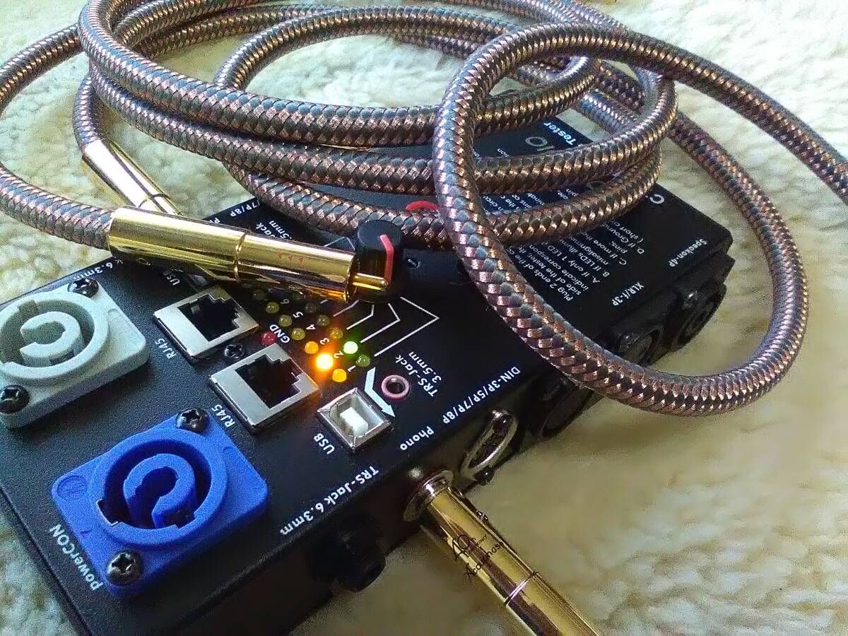  high-end Class. sound pressure feeling * grande akyufe.z*Real 5N copper RCA cable 1.0m pair 