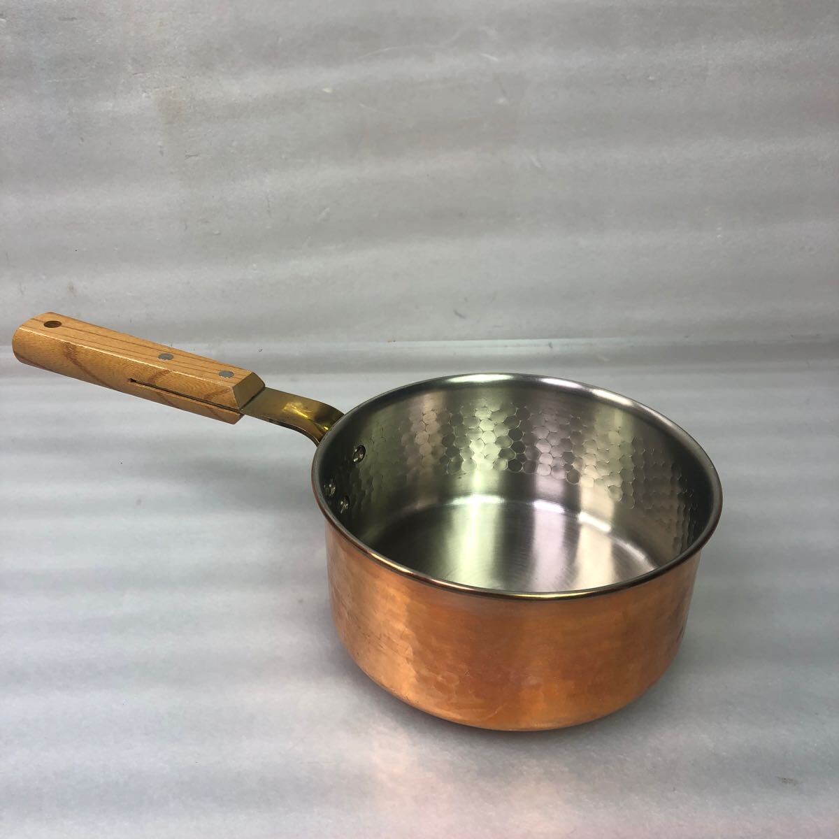  single-handled pot copper made 17 cm