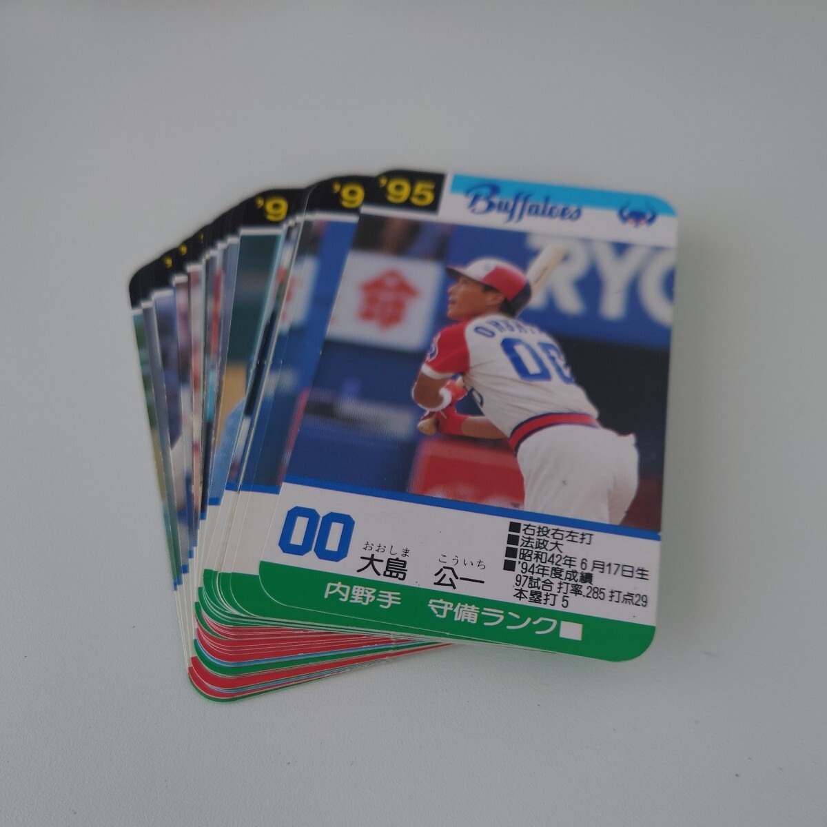  Takara Professional Baseball card game 1995 close iron Buffaloes 30 sheets 