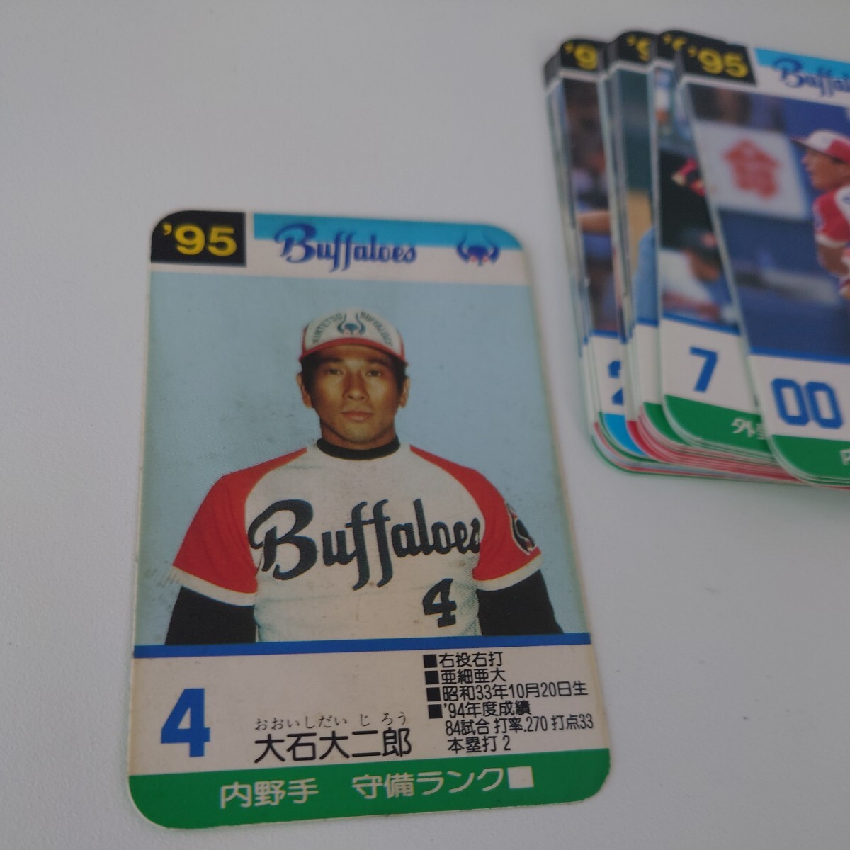  Takara Professional Baseball card game 1995 close iron Buffaloes 30 sheets 