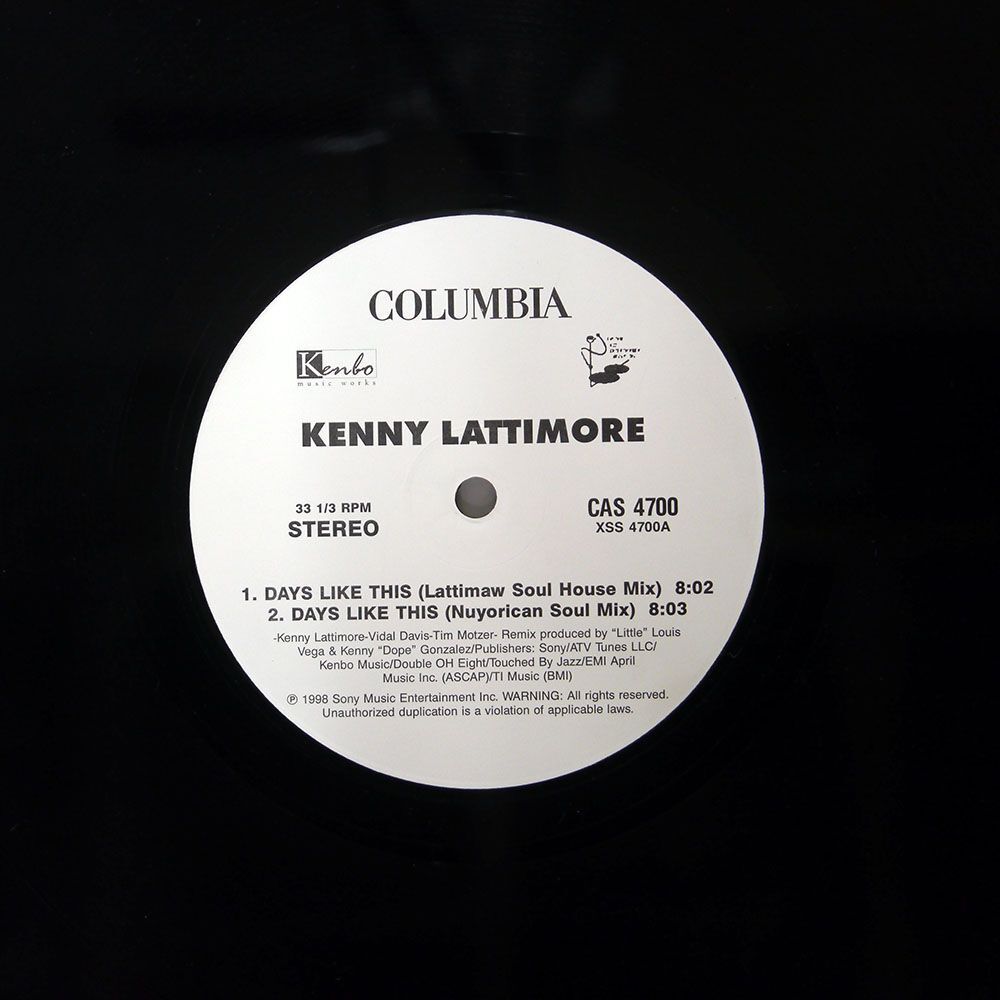 Yahoo!オークション 米 KENNY LATTIMORE/DAYS LIKE THIS/COLUMBIA CA...