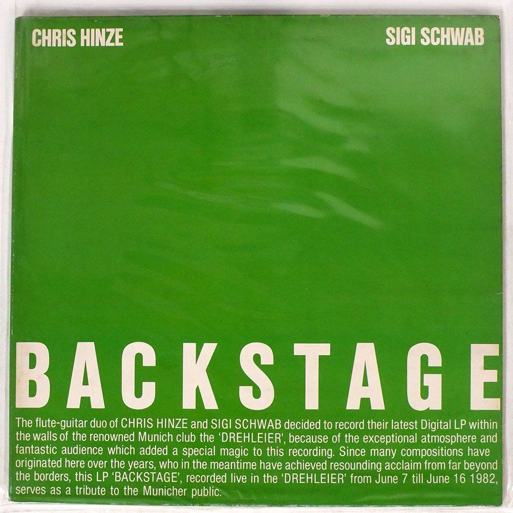 CHRIS HINZE/BACK STAGE/KEYTONE KYT730 LPの画像1