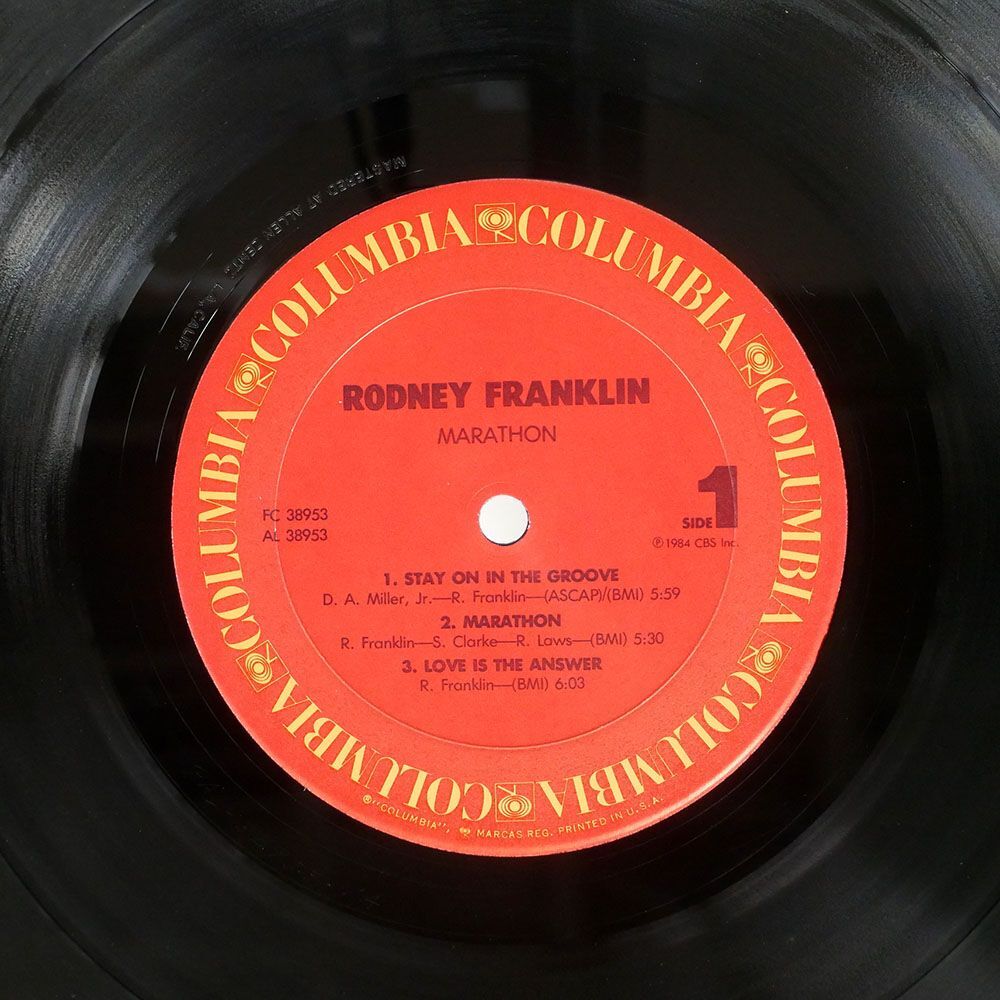 RODNEY FRANKLIN/MARATHON/COLUMBIA FC38953 LPの画像2