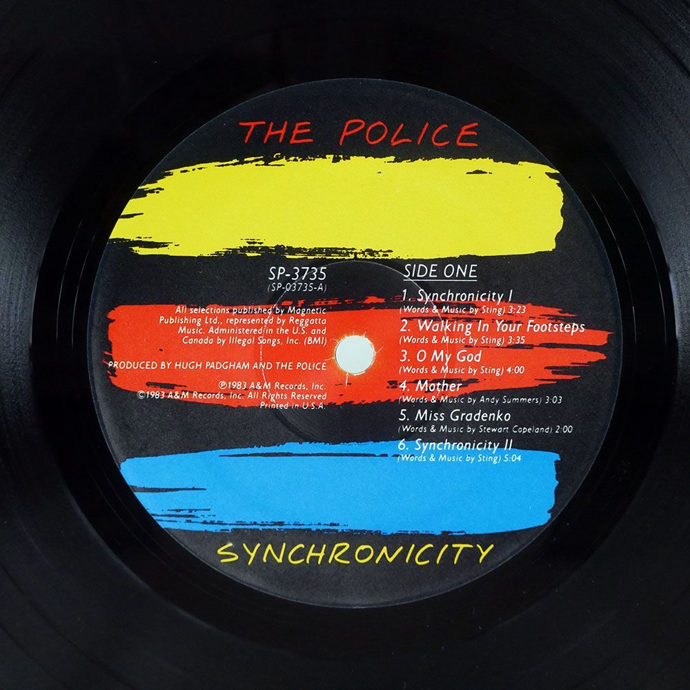 米 POLICE/SYNCHRONICITY/A&M SP3735 LPの画像2