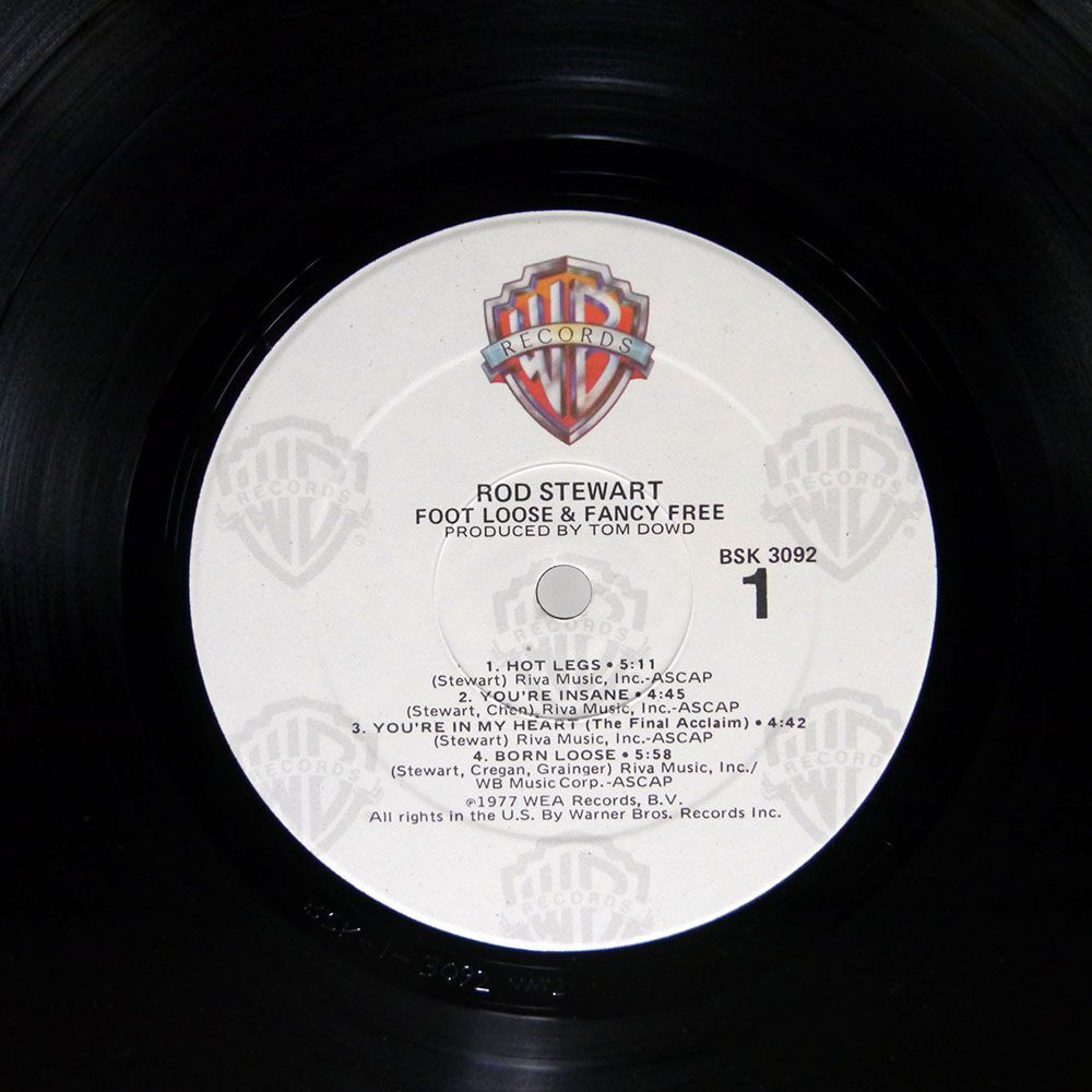 ROD STEWART/FOOT LOOSE & FANCY FREE/WARNER BROS. RECORDS BSK 3092 12の画像2