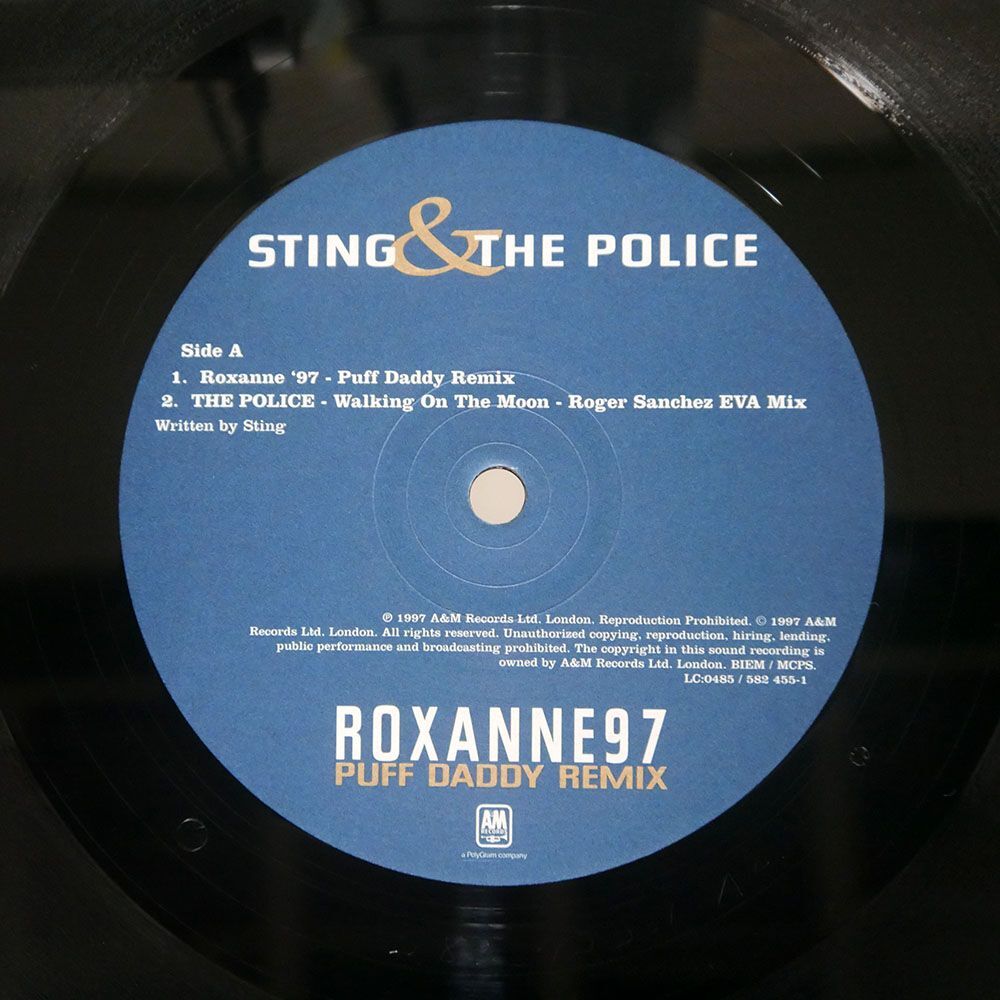 英 STING/ROXANNE ’97 (PUFF DADDY REMIX)/A&M 5824551 12の画像2