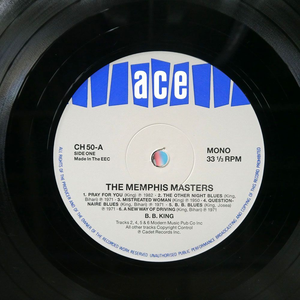 英 B.B.KING/MEMPHIS MASTERS/ACE CH50 LPの画像2