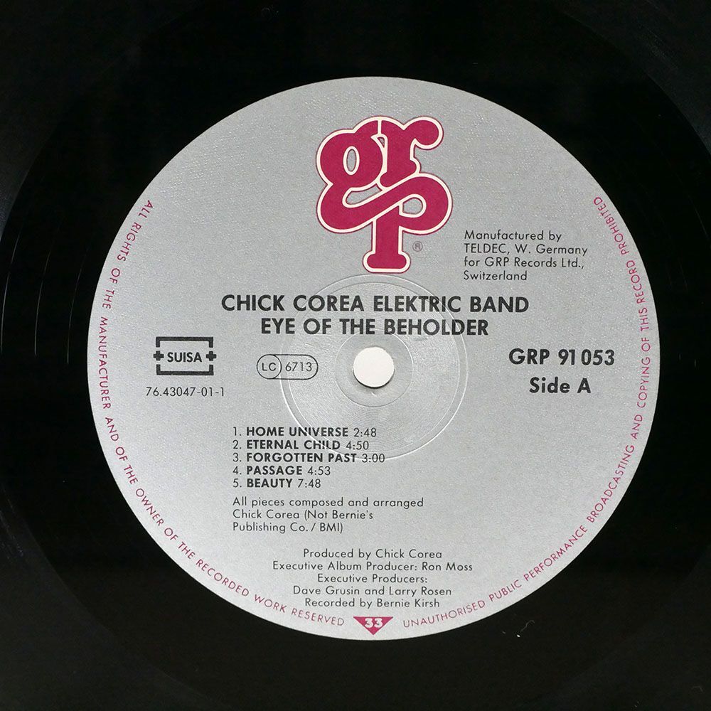 CHICK COREA/EYE OF THE BEHOLDER/GRP GRPA91053 LP_画像2