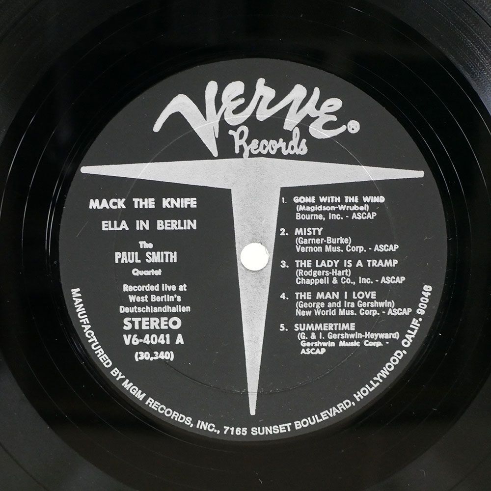 米 ELLA FITZGERALD/MACK THE KNIFE/VERVE V64041 LPの画像2