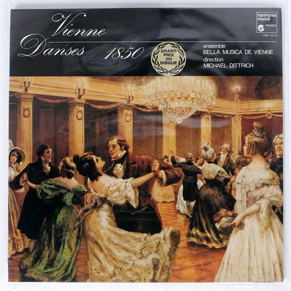 仏 ウィーン・ベラ・ムジカ合奏団, ミハエル・ディトリッヒ/VIENNE DANSES 1850/HARMONIA MUNDI FRANCE HM1013 LP_画像1