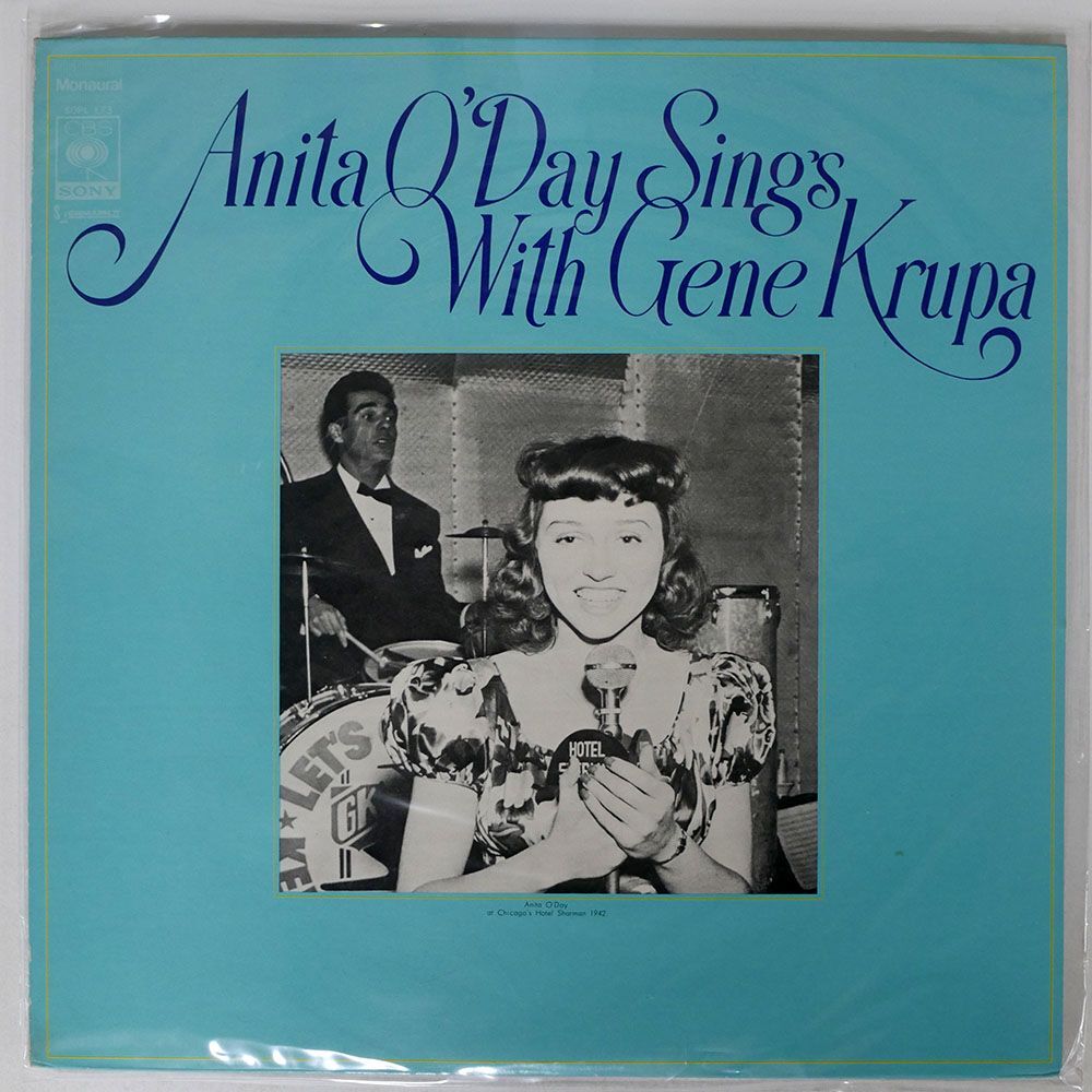 ANITA O’DAY/SINGS WITH GENE KRUPA/CBS/SONY SOPL173 LP_画像1