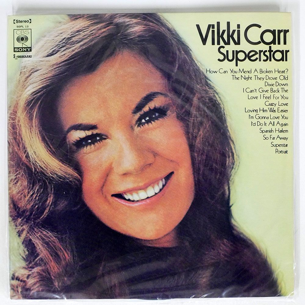 VIKKI CARR/SUPERSTAR/CBS/SONY SOPL13 LP_画像1