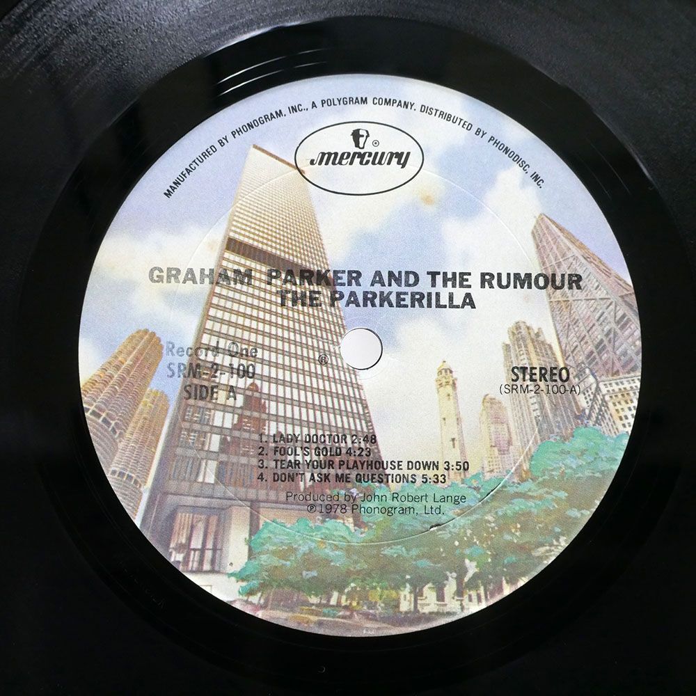 米 GRAHAM PARKER AND THE RUMOUR/PARKERILLA/MERCURY SRM2100 LP_画像2