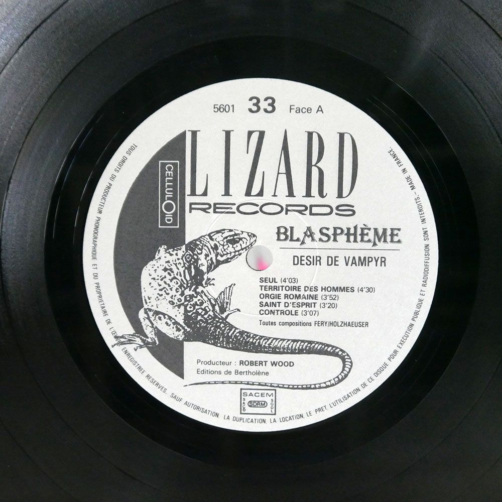 仏 BLASPHEME/DSIR DE VAMPYR/LIZARD 5601 LP_画像2