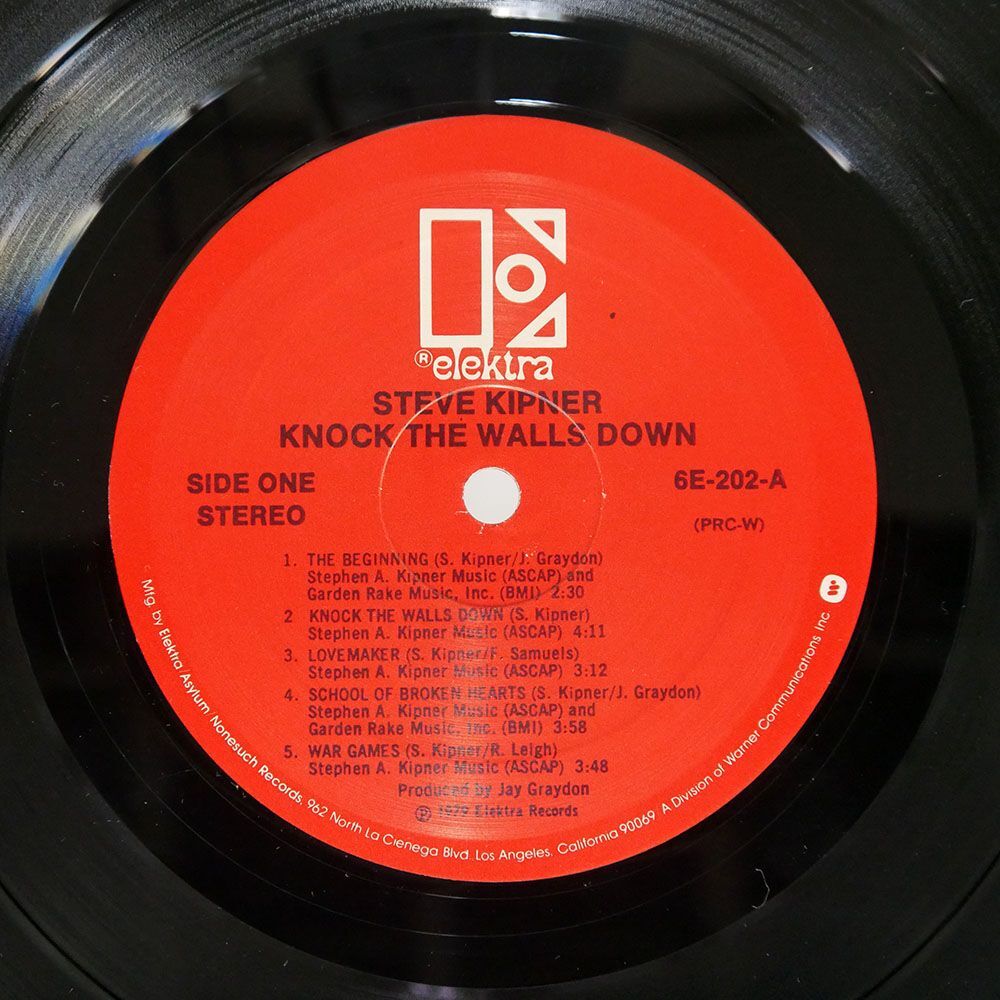  rice STEVE KIPNER/KNOCK THE WALLS DOWN/ELEKTRA 6E202 LP