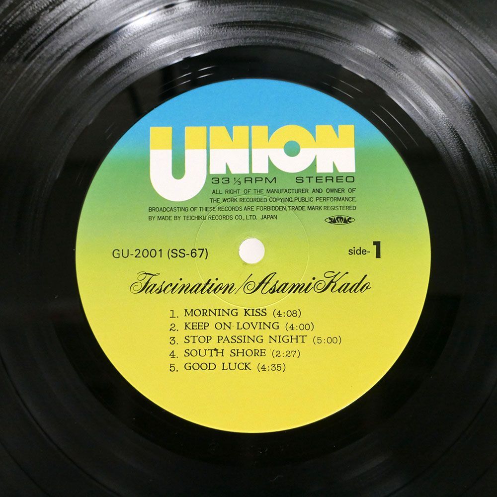 帯付き 門あさ美/ファッシネイション/UNION GU2001 LP_画像2