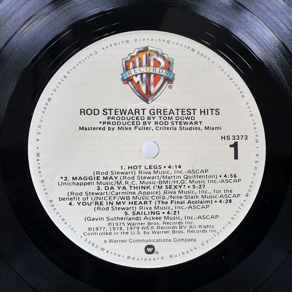 米 ROD STEWART/GREATEST HITS/WARNER BROS. HS3373 LP_画像2