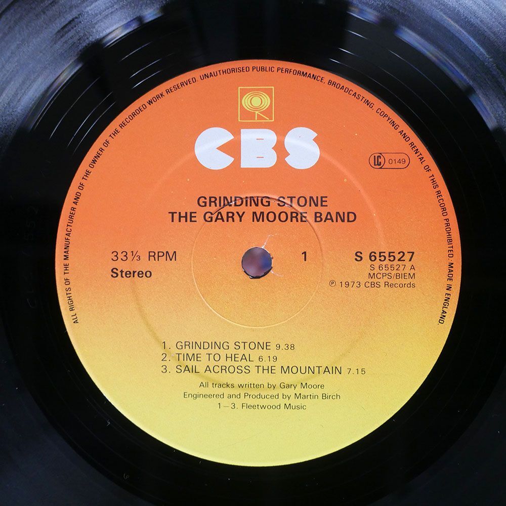 英 GARY MOORE BAND/GRINDING STONE/CBS S65527 LP_画像2
