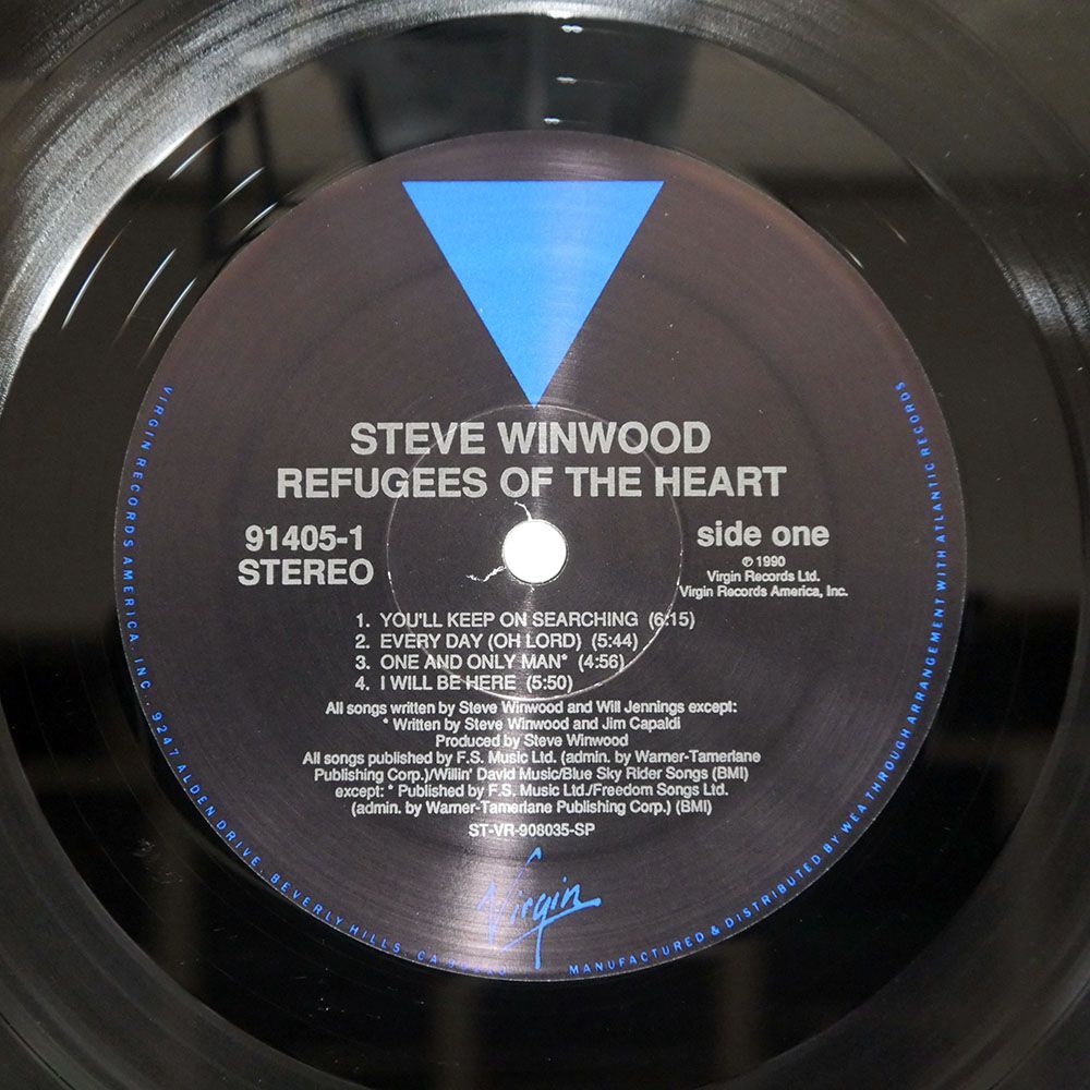 米 STEVE WINWOOD/REFUGEES OF THE HEART/VIRGIN 914051 LP_画像2