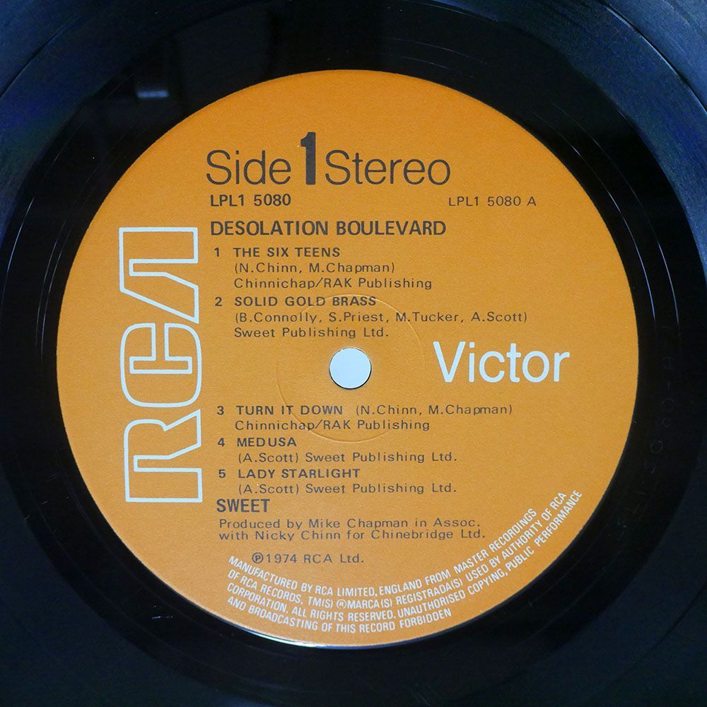 英 ORIGINAL SWEET/DESOLATION BOULEVARD/RCA VICTOR LPL15080 LP_画像2