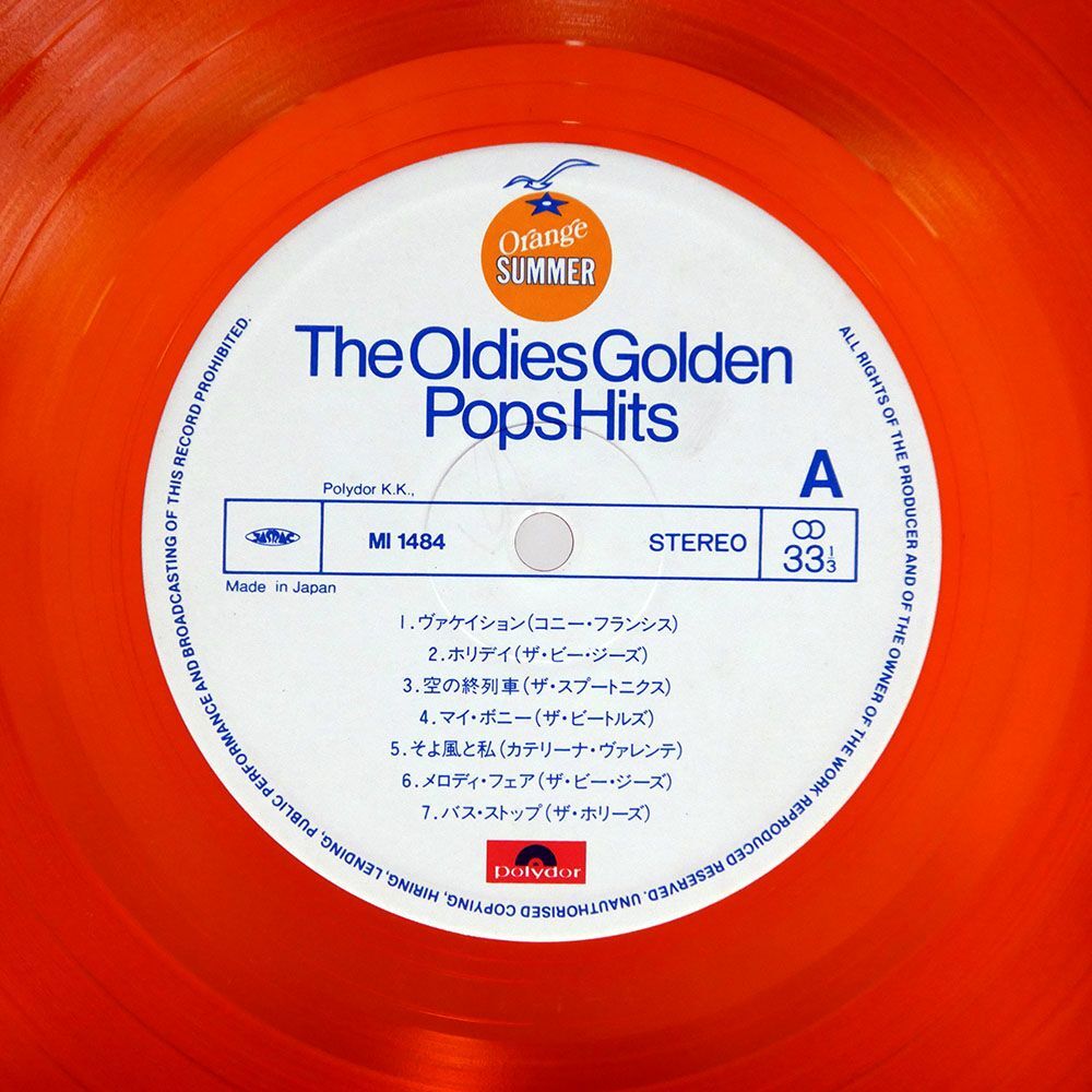 VA/ORANGE SUMMER - THE OLDIES GOLDEN POPS HITS - KINKI NIPPON TOURIST/POLYDOR MI1484 LP_画像2
