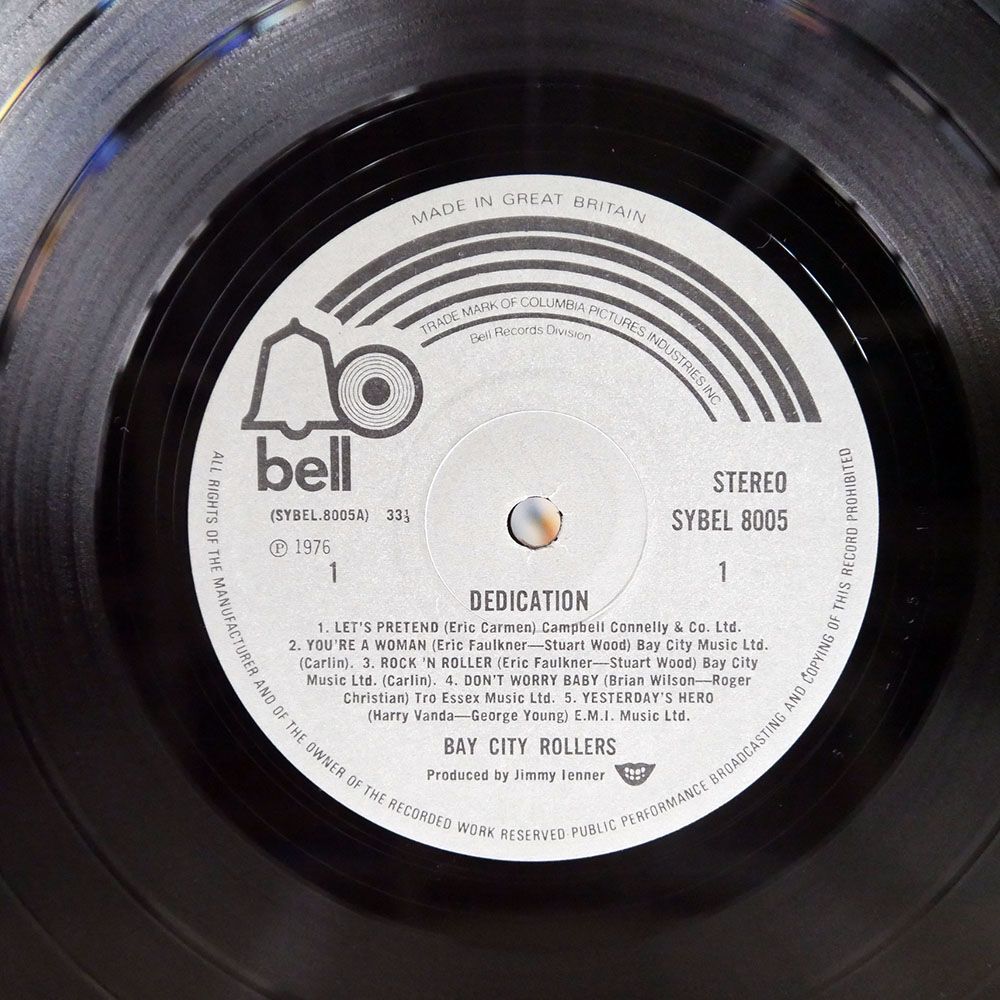  Британия BAY CITY ROLLERS/DEDICATION/BELL SYBEL8005 LP
