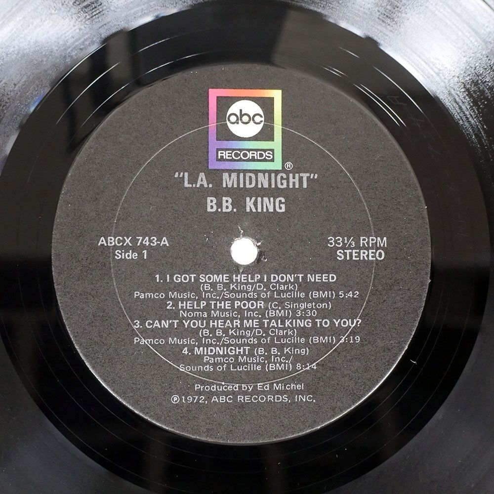  rice B.B.KING/L.A.MIDNIGHT/ABC ABCX743 LP