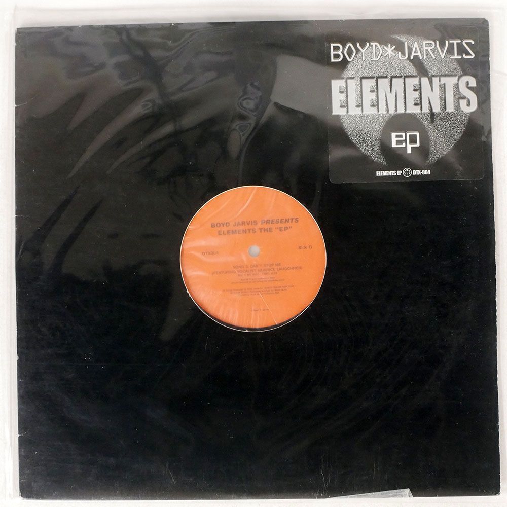 BOYD JARVIS/ELEMENTS THE "EP"/DANCE TRACKS DTX004 12_画像1