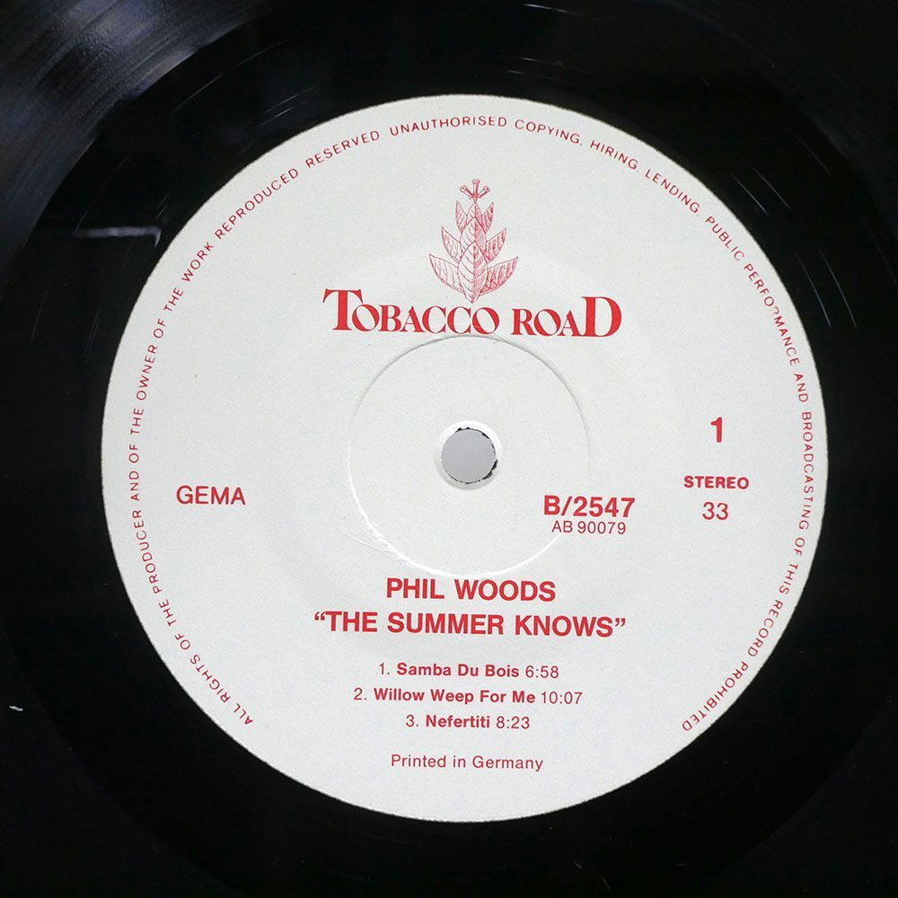 PHIL WOODS/SUMMER KNOWS/TOBACCO ROAD B2547 LP_画像2