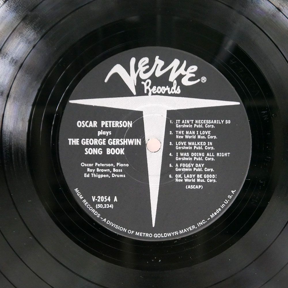 米 OSCAR PETERSON/PLAYS GEORGE GERSHWIN SONGBOOK/VERVE MGV2054 LP_画像2