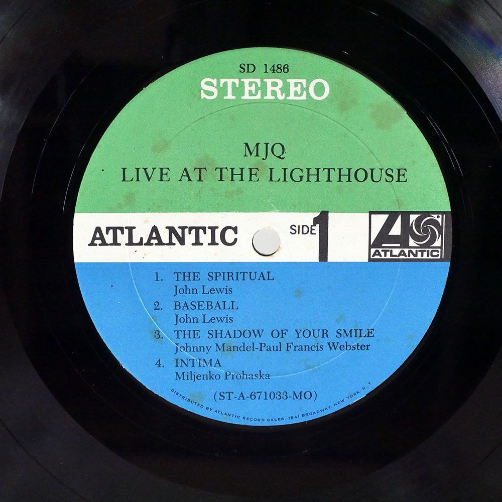 米 MODERN JAZZ QUARTET/LIVE AT LIGHTHOUSE/ATLANTIC SD1486 LP_画像2