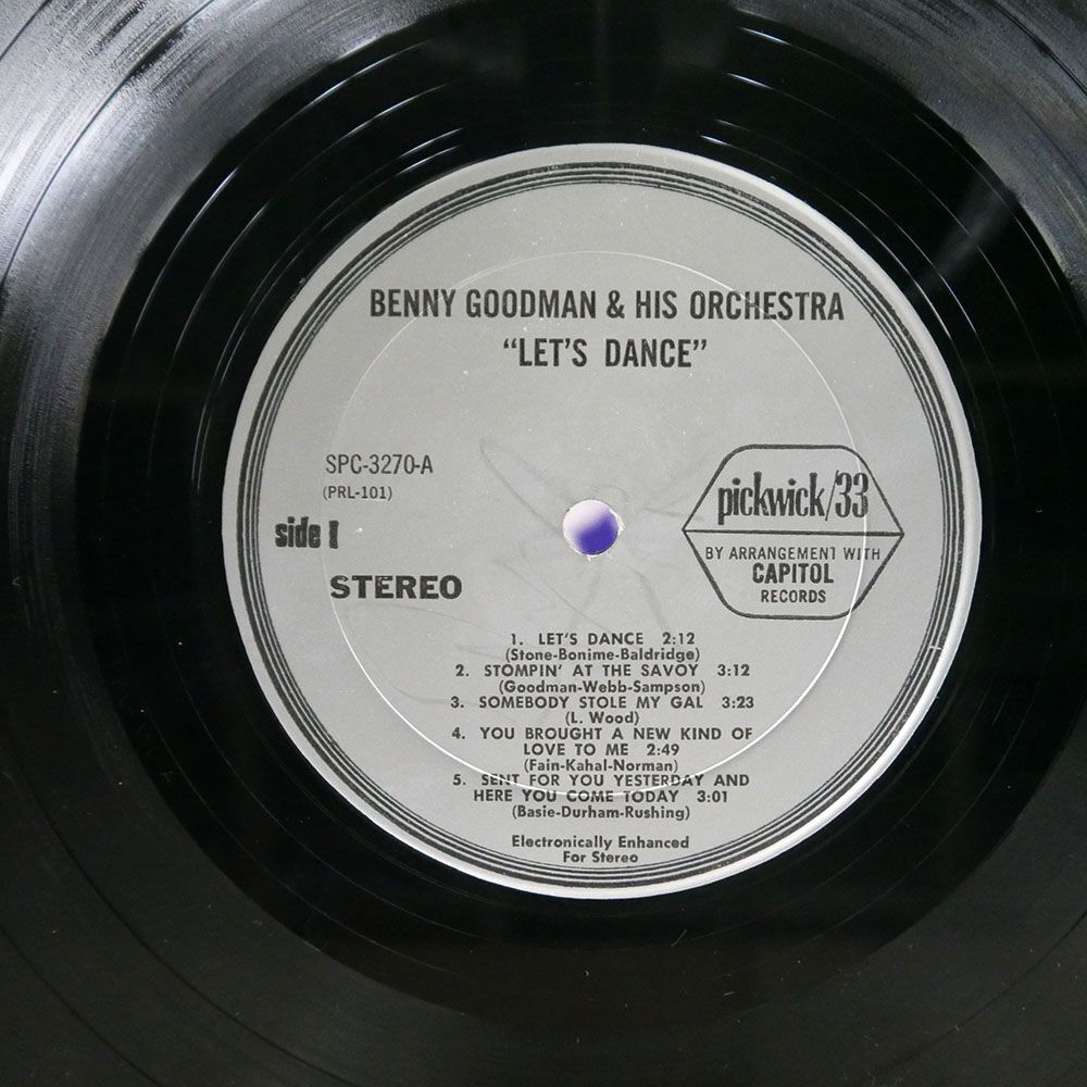 BENNY GOODMAN AND HIS ORCHESTRA/LET’S DANCE/PICKWICK SPC3270 LP_画像2