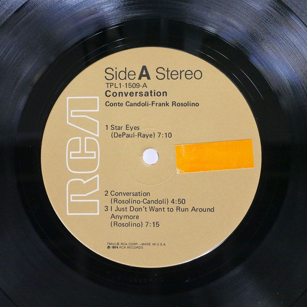 CONTE CANDOLI/CONVERSATION/RCA TPL11509 LP_画像2