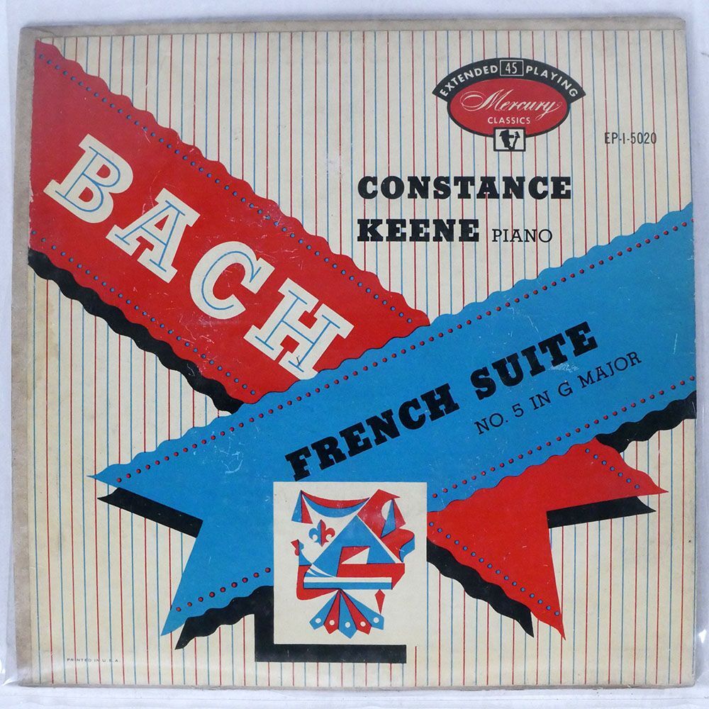 CONSTANCE KEENE/BACH: FRENCH SUITE NO.5/MERCURY EP 1 5020 7 □_画像1