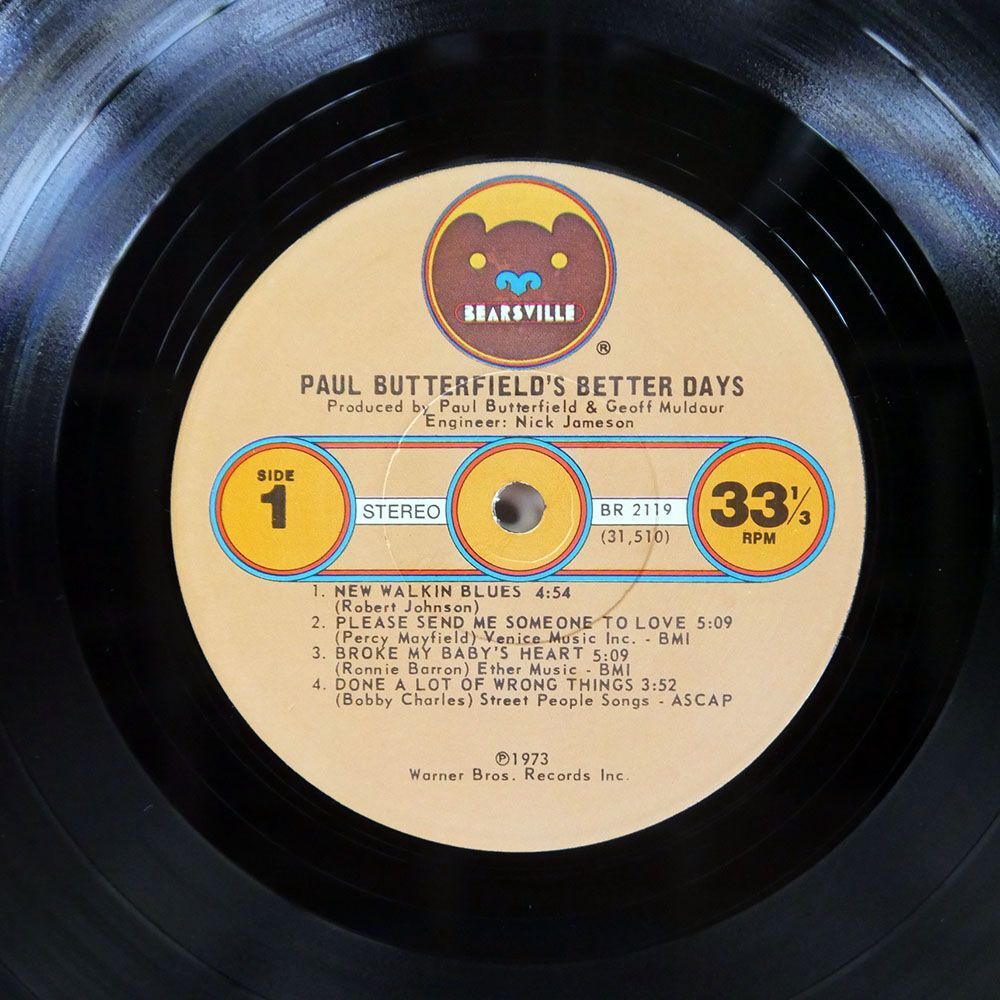  rice PAUL BUTTERFIELD/BETTER DAYS/BEARSVILLE BR2119 LP