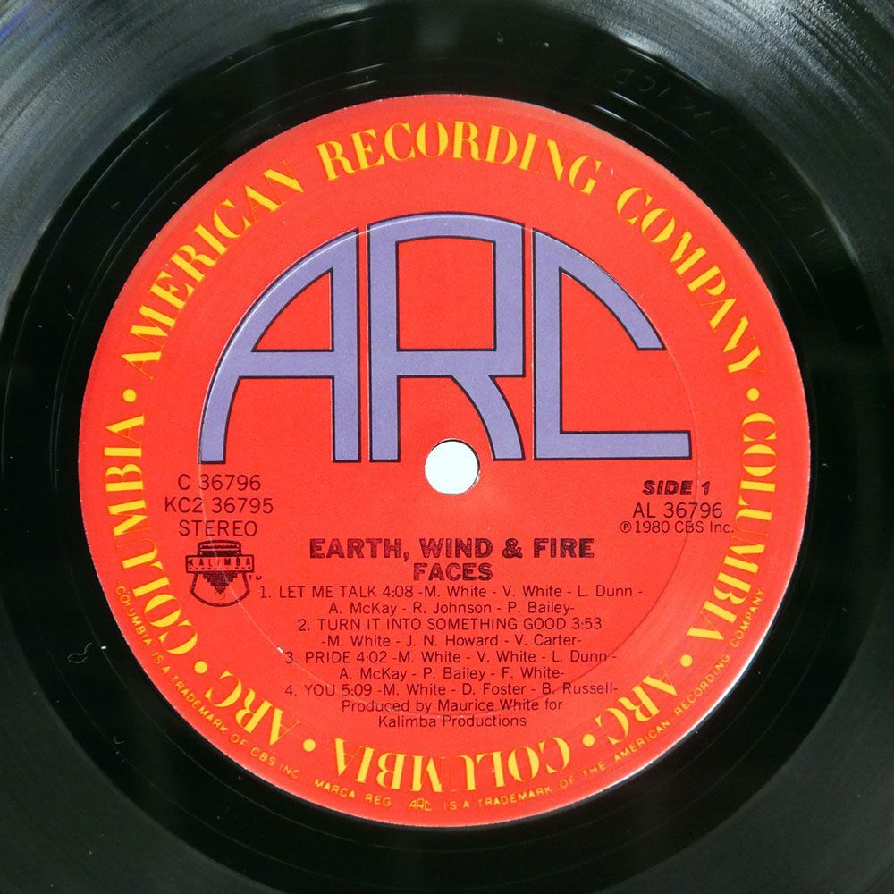 米 EARTH, WIND & FIRE/FACES/ARC AL36796 LP_画像2