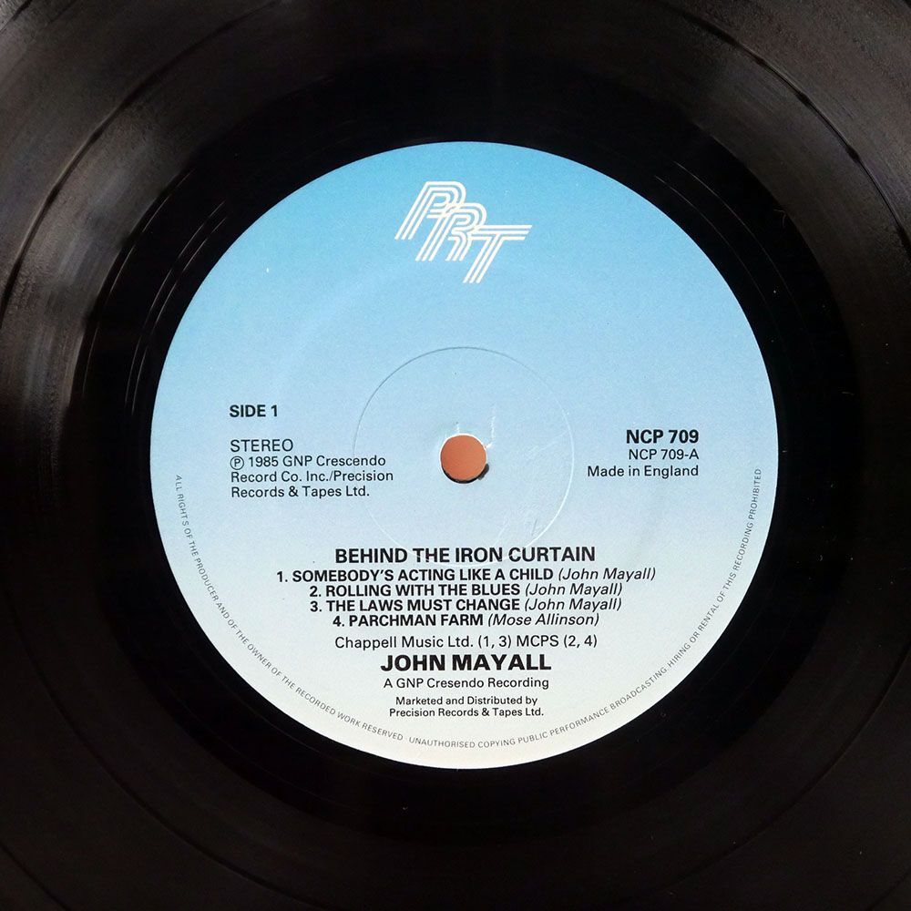 英 JOHN MAYALL & THE BLUESBREAKERS/BEHIND THE IRON CURTAIN/PRT NCP709 LP_画像2