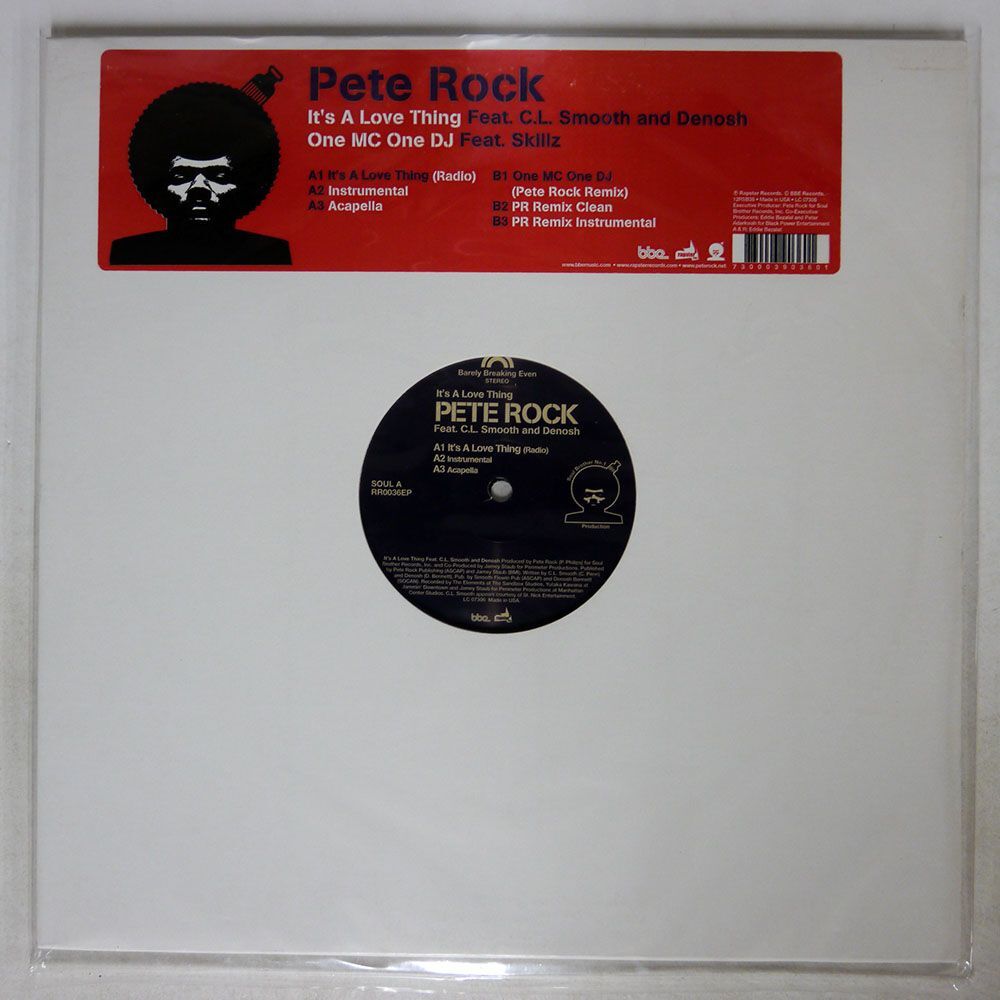 米 PETE ROCK/IT’S A LOVE THINGONE MC ONE DJ/RAPSTER RR0036EP 12_画像1