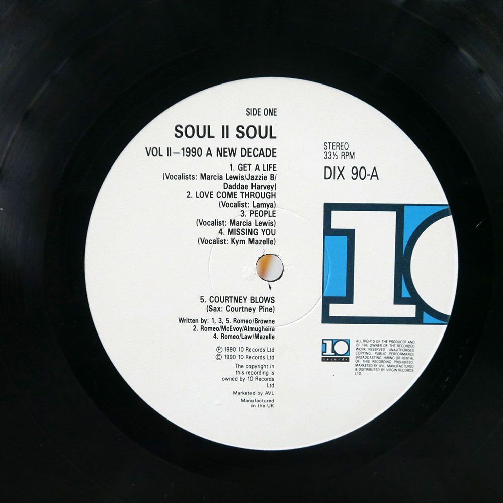 英 SOUL II SOUL/VOL II (1990-A NEW DECADE)/10 DIX90 LP_画像2