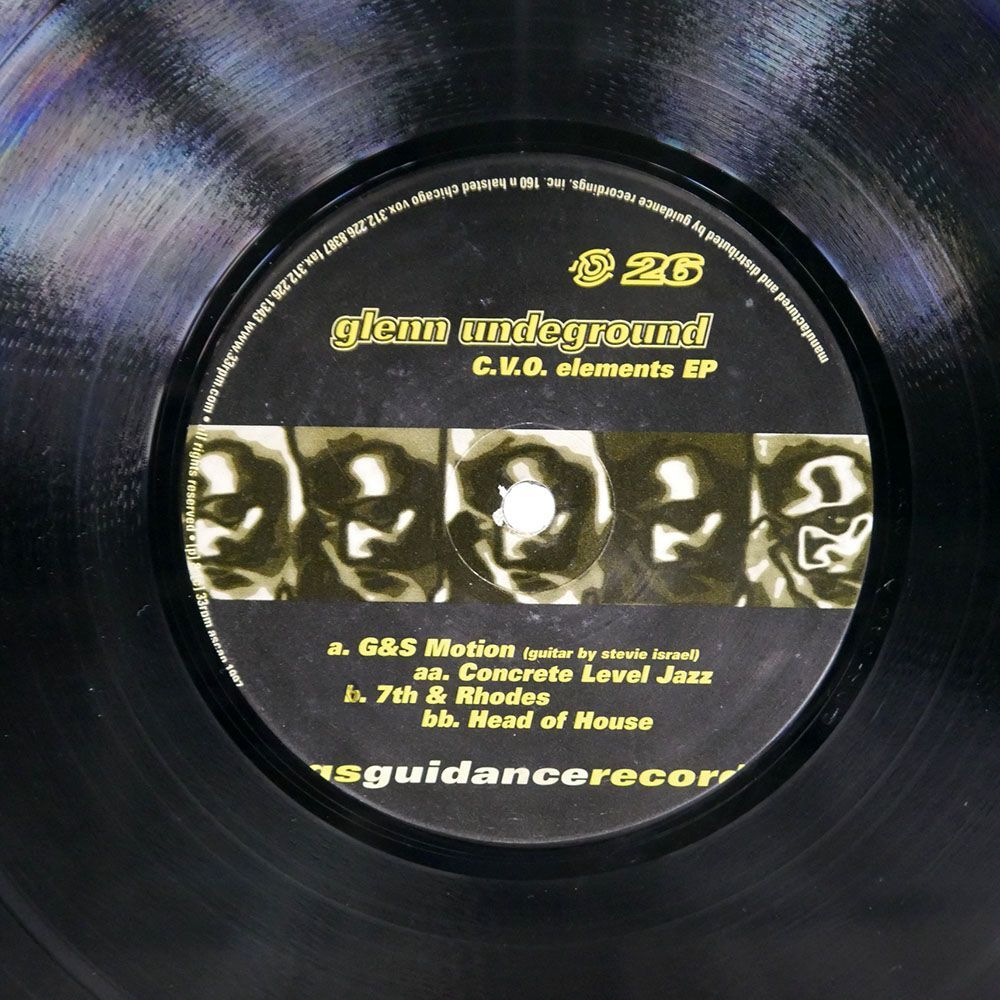  рис GLENN UNDERGROUND/C.V.O. ELEMENTS EP/GUIDANCE RECORDINGS GDR026 12