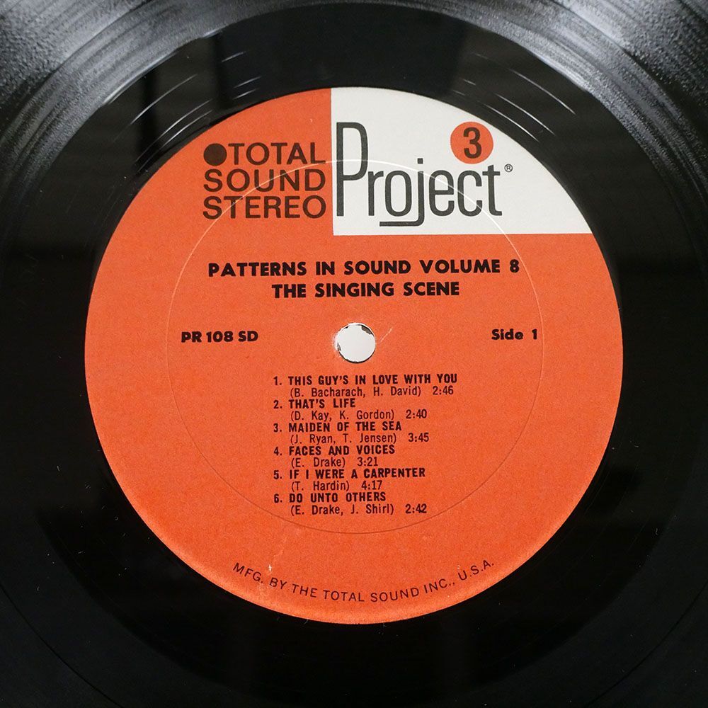 米 VA/PATTERNS IN SOUND VOLUME 8 - THE SINGING SCENE/PROJECT 3 TOTAL SOUND PR108SD LP_画像2
